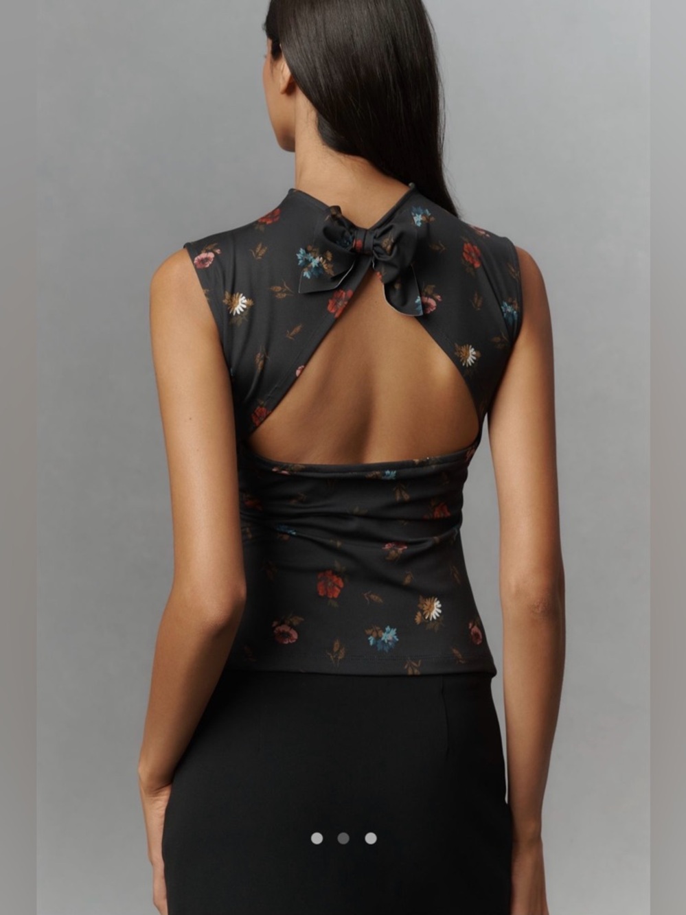 Maeve bow back muscle top